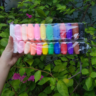 Đồ chơi đất nặn 12 màu cho bé, đất nặn Nhật tự khô, hàng to đẹp