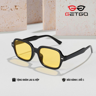 Kính mát nam nữ - Gọng kiếng sơn tùng màu vàng cực hót K319 htstore