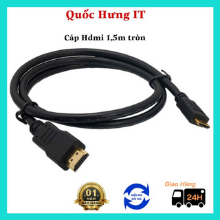 Cáp hdmi 1,5m tròn chống nhiễu
