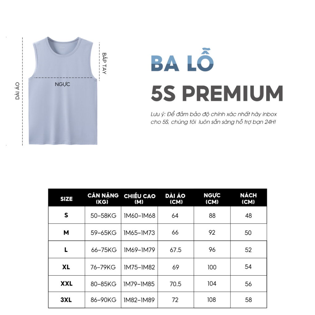 Áo Sát Nách 5S FASHION, Chất Freezing Siêu Nhẹ, Mát, Kiểu Dáng Thể Thao, Khỏe Khoắn