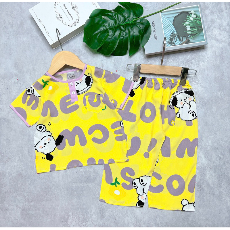 Bộ tole/lanh bé trai tay ngắn quần dài - KN Kids