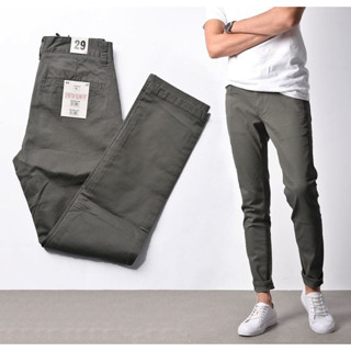 Quần dài kaki nam lưng thun co giãn form slimfit