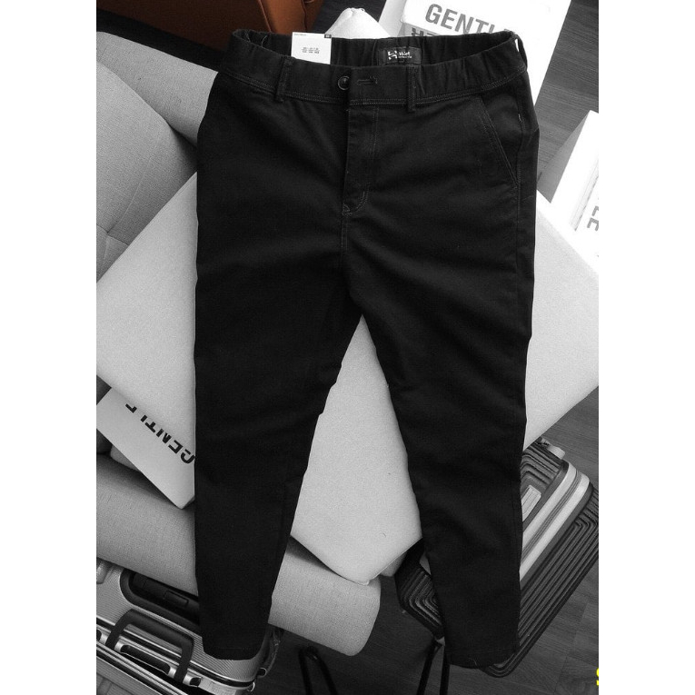 Quần dài kaki nam lưng thun co giãn form slimfit