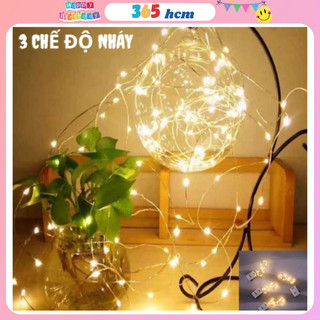Đèn led trang trí,đèn led đom đóm chạy bằng pin 3 chế độ sáng