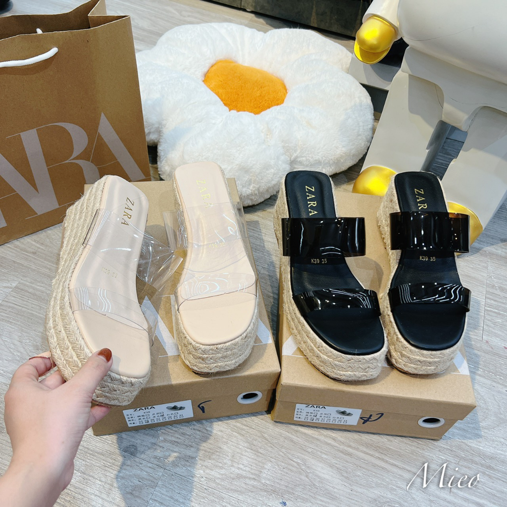 LÊ XUỒNG ZARA QUAI MICA ĐẾ CÓI