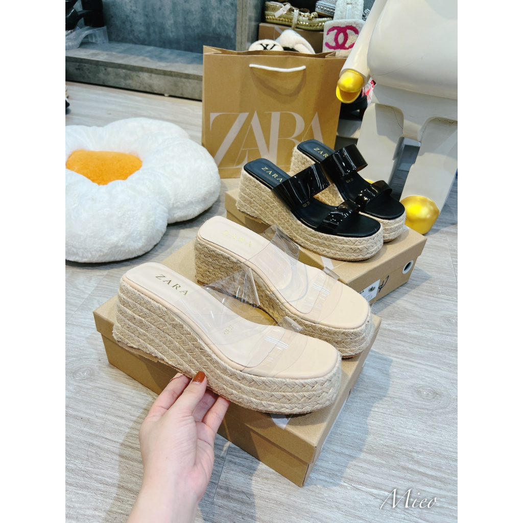 LÊ XUỒNG ZARA QUAI MICA ĐẾ CÓI