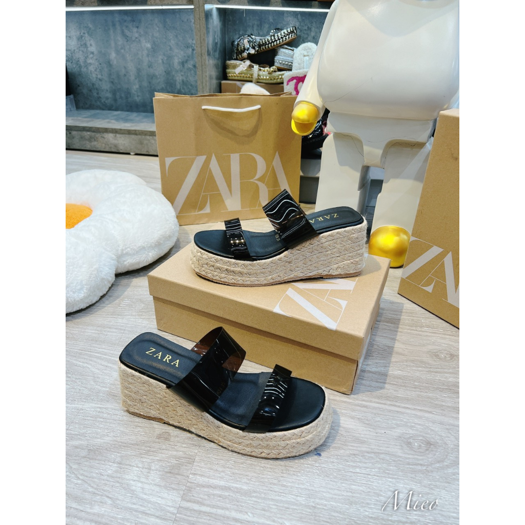 LÊ XUỒNG ZARA QUAI MICA ĐẾ CÓI