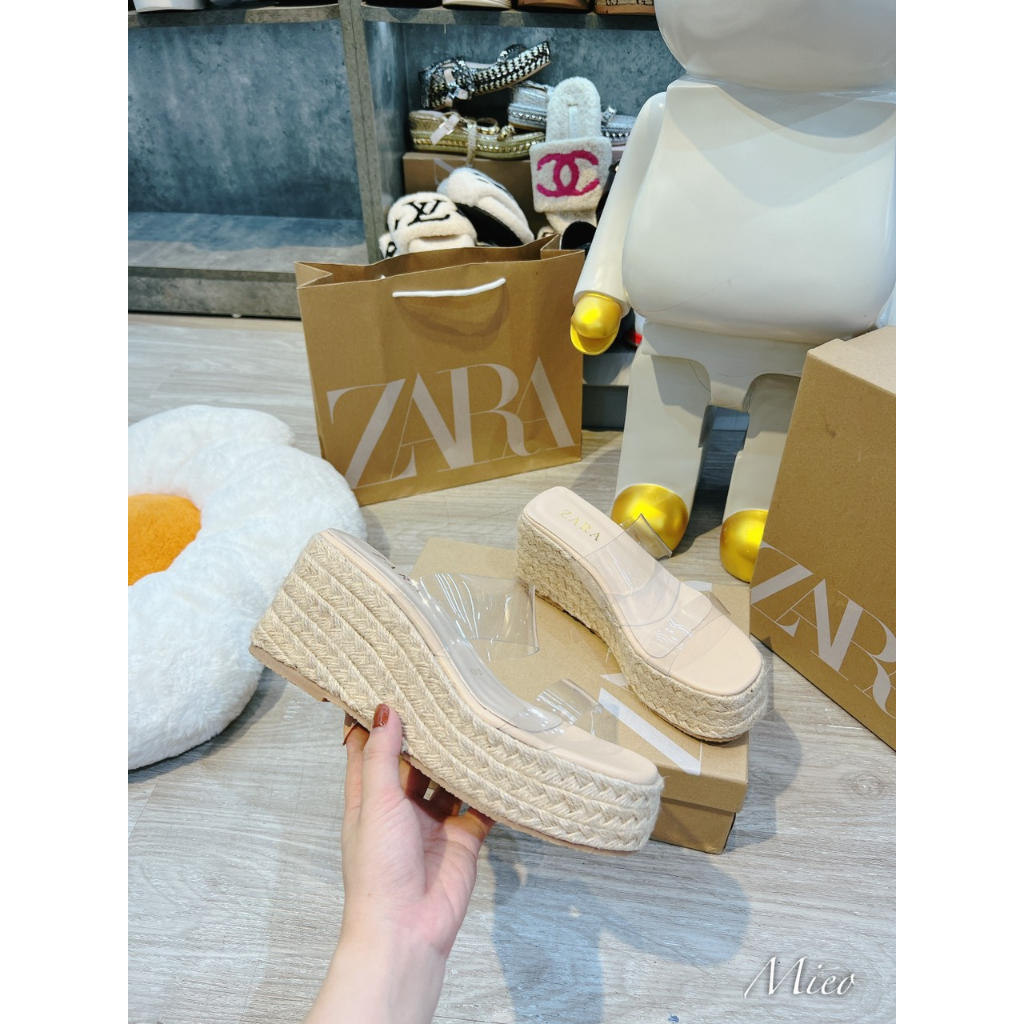 LÊ XUỒNG ZARA QUAI MICA ĐẾ CÓI