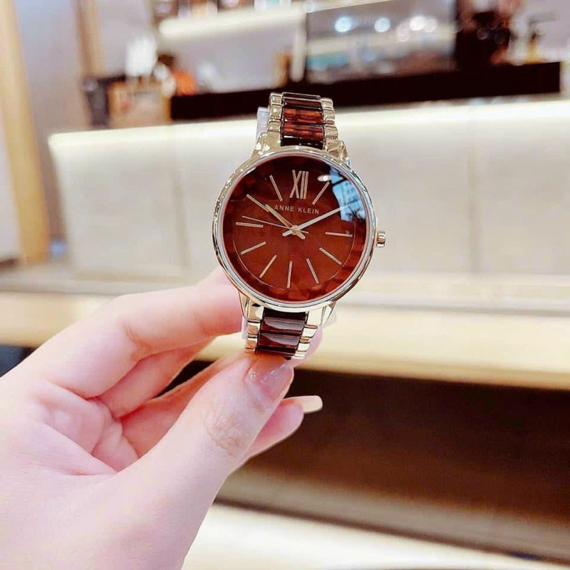 Đồng hồ nữ Ak mặt tròn quai đá thời trang mới