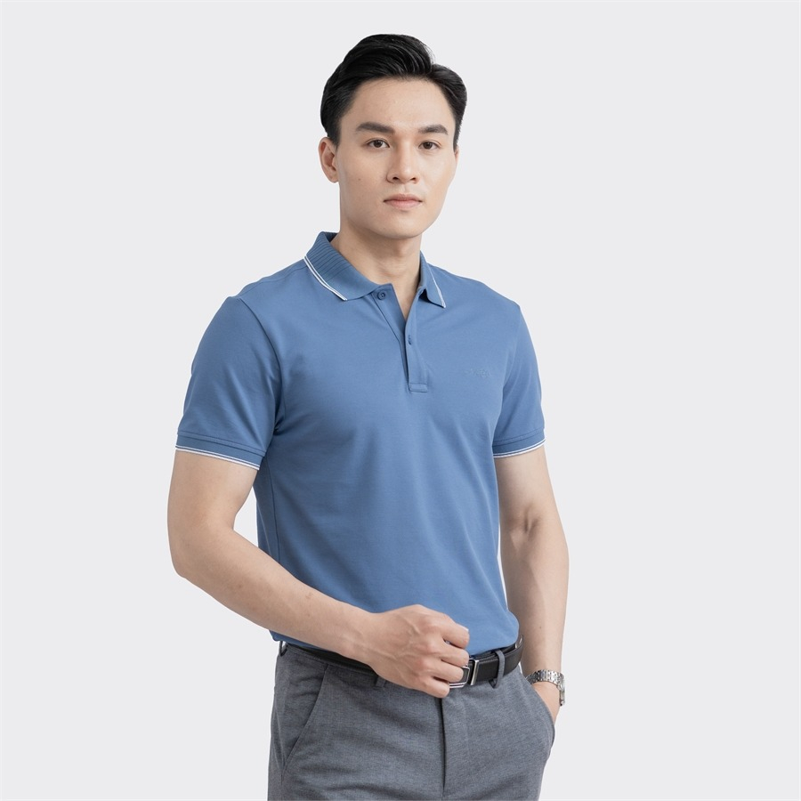 Áo polo ngắn tay ARISTINO phom suông nhẹ, chất cotton mềm mại, thoáng khí - APS035S3