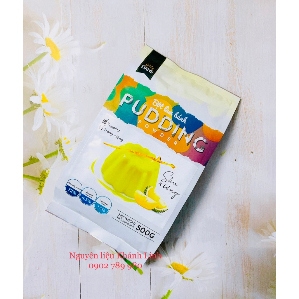 Bột Pudding sầu Riêng Dans 500G