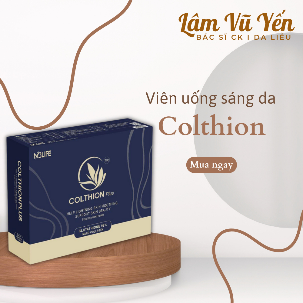 Colthion Plus Viên Uống Trắng Da Glutathione 1200mg hộp 30 viên - Dr.Lâm Vũ Yến