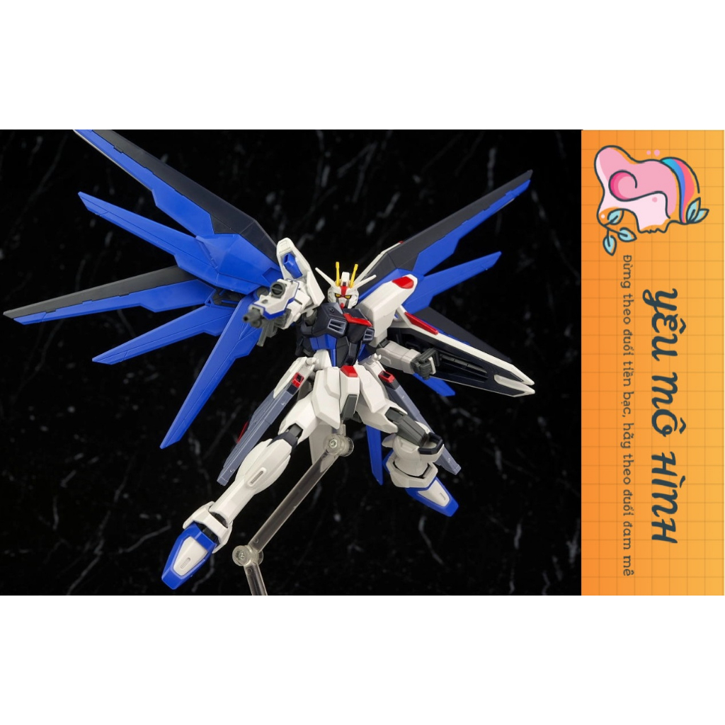 Gundam HG ZGMF-X10A Freedom Fighter Tặng kèm base trưng bày