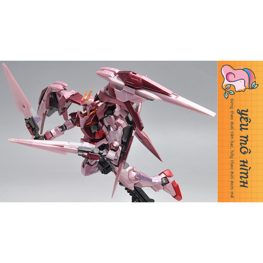 Gundam HG Trans-Am Raiser Tặng kèm Decal Kim tuyến và Base trưng bày