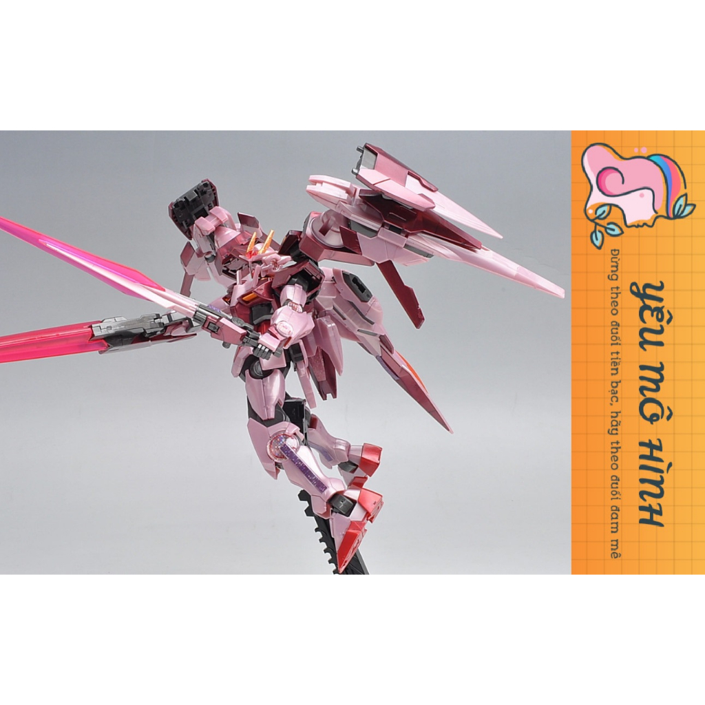 Gundam HG Trans-Am Raiser Tặng kèm Decal Kim tuyến và Base trưng bày