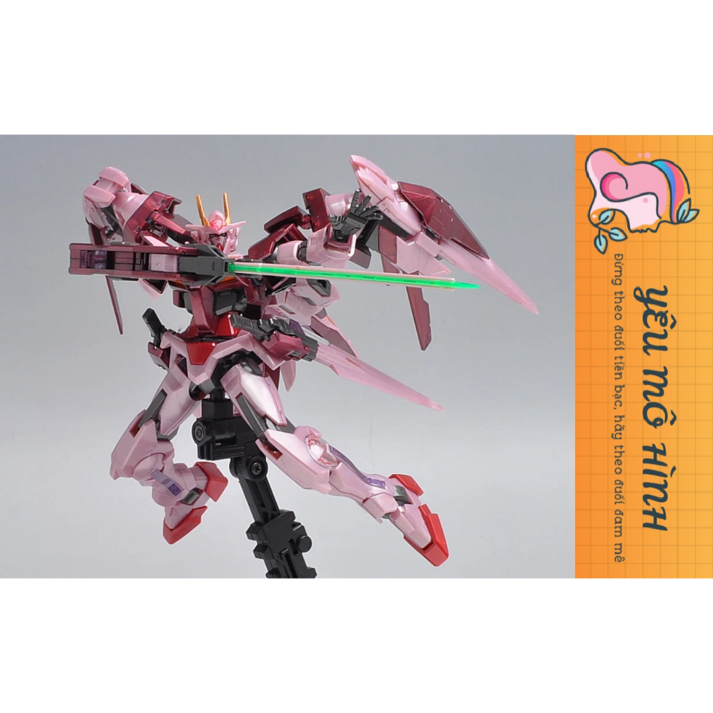 Gundam HG Trans-Am Raiser Tặng kèm Decal Kim tuyến và Base trưng bày