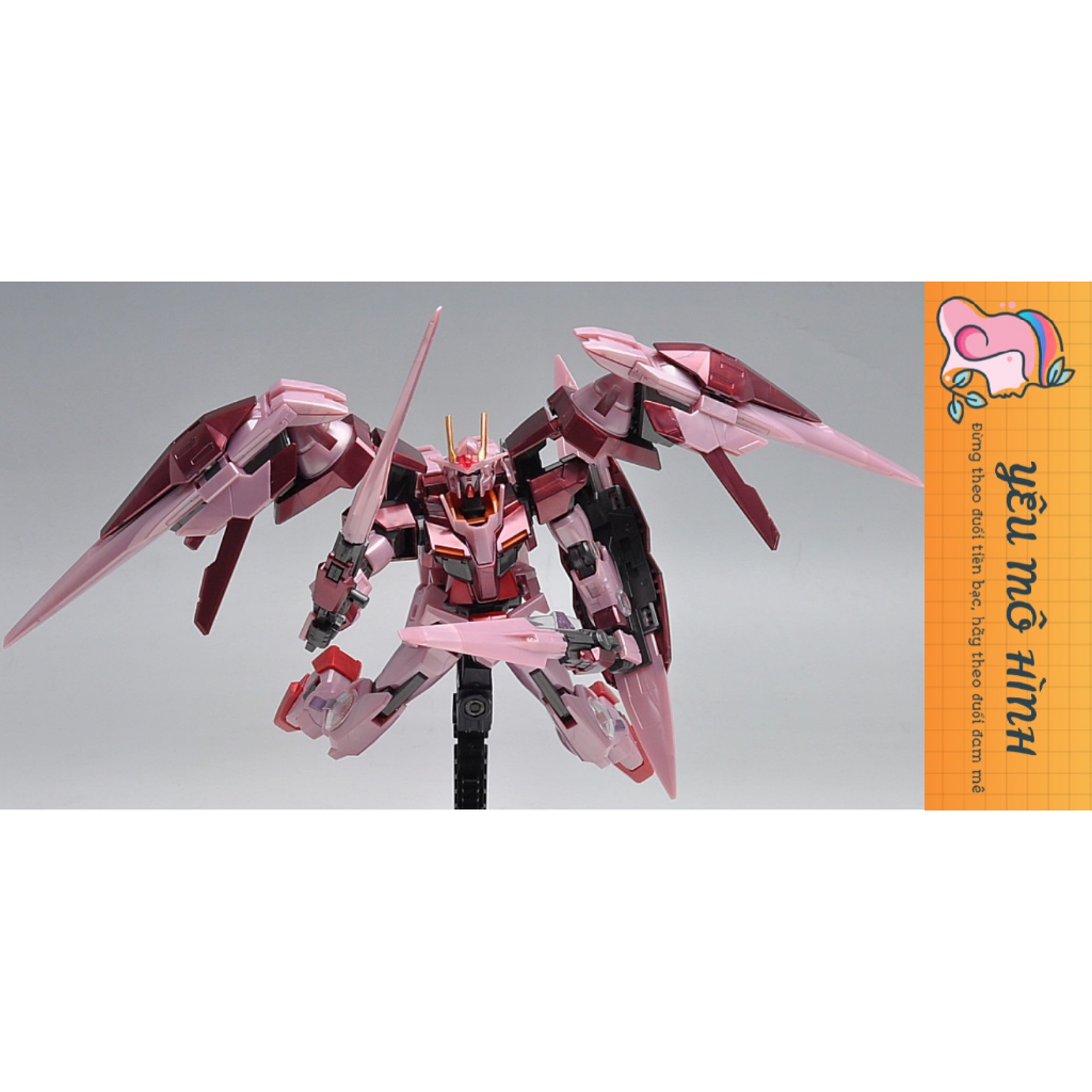 Gundam HG Trans-Am Raiser Tặng kèm Decal Kim tuyến và Base trưng bày