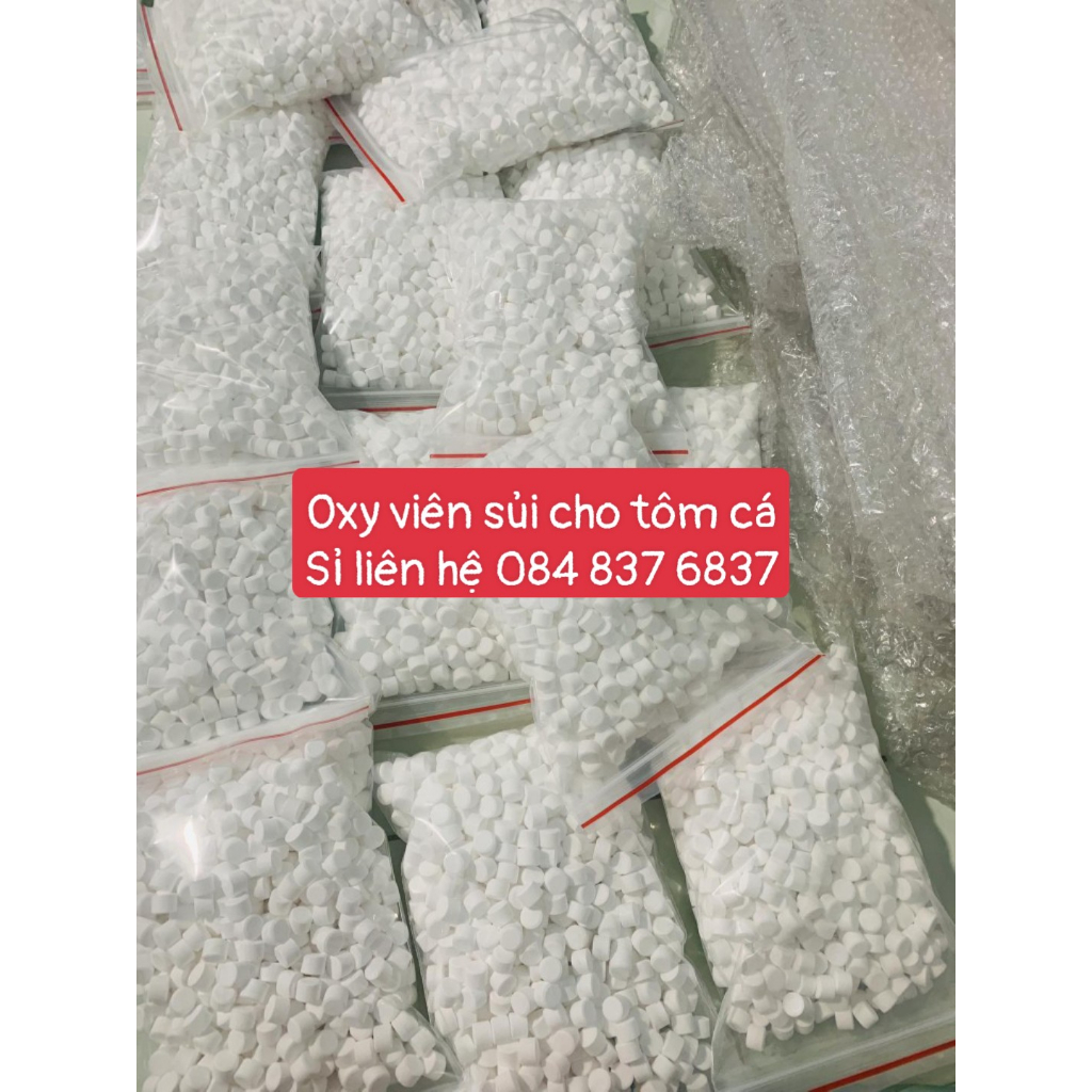 Oxy viên cho cá cảnh, 1 Kg oxy viên sủi oxy cho hồ cá khi cúp điện