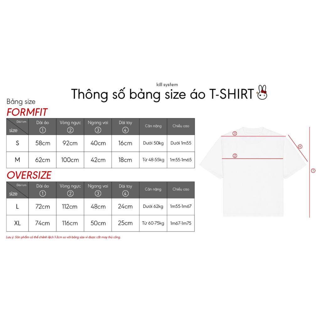 Áo thun Sensitive Form Fit & Oversize Killsystem hình in tay ngắn