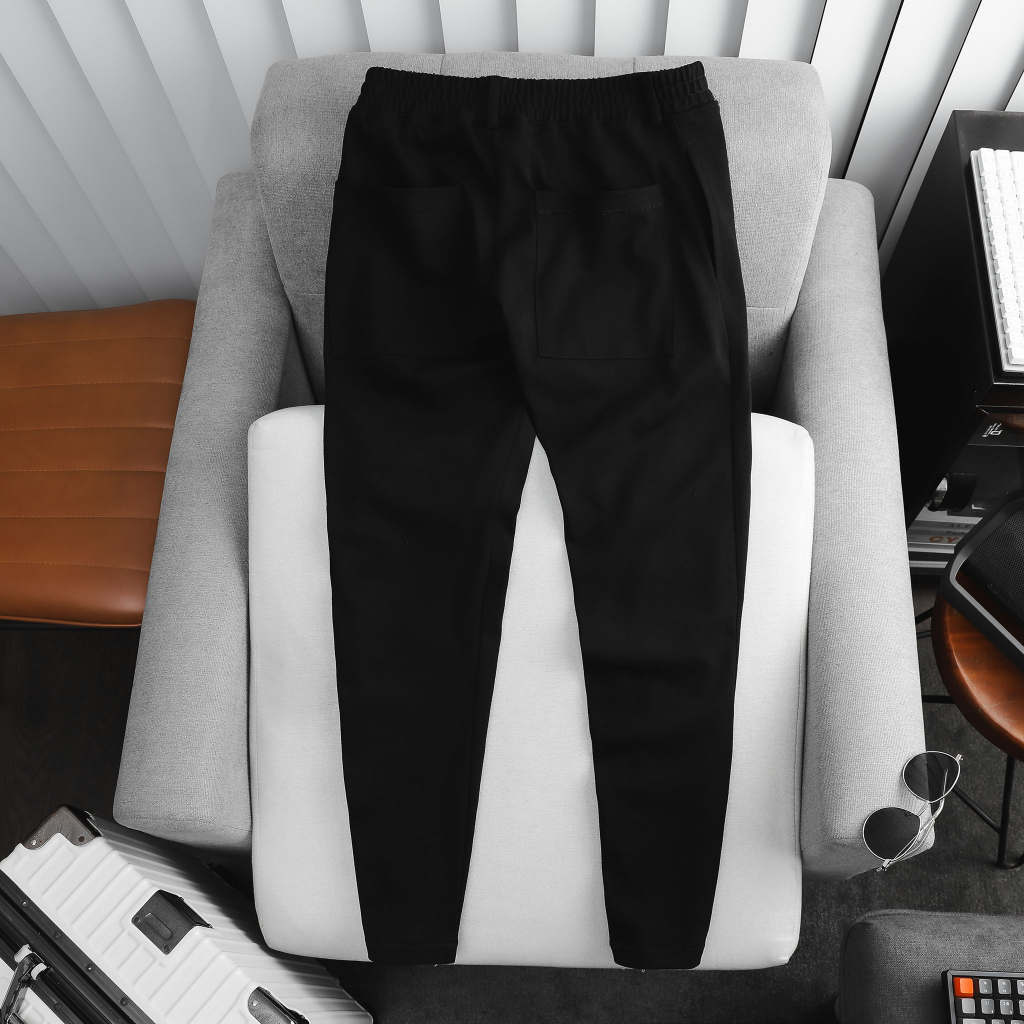 Set Nam Premium Black T-shirt Pant Options, Chất Vải Cotton Thoải Mái, SB0016, SOMEHOW