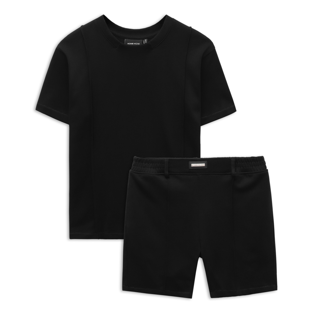 Set Nam Premium Black T-shirt Pant Options, Chất Vải Cotton Thoải Mái, SB0016, SOMEHOW