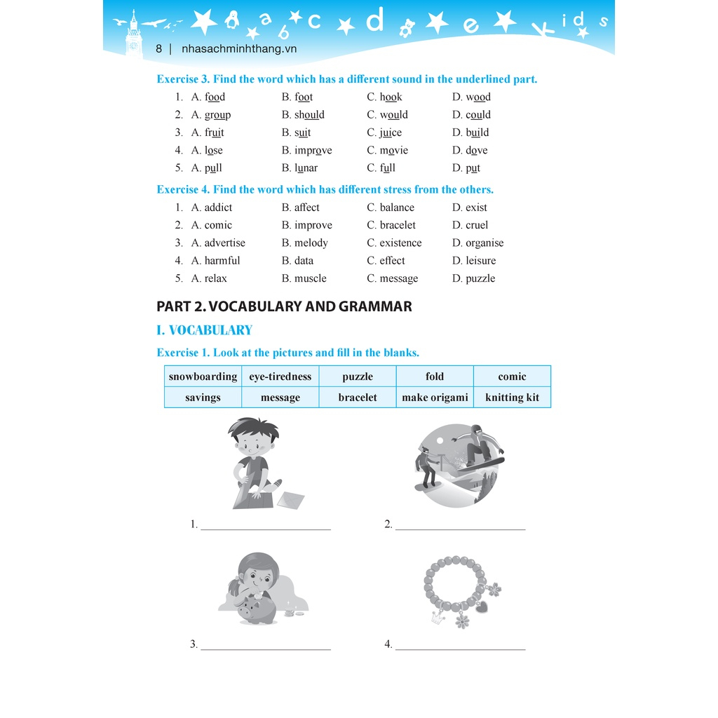 Sách Lớp 8 - GLOBAL SUCCESS - Bài tập tiếng anh lớp 8 Tập 1 - Bùi Văn Vinh-minhthangbooks