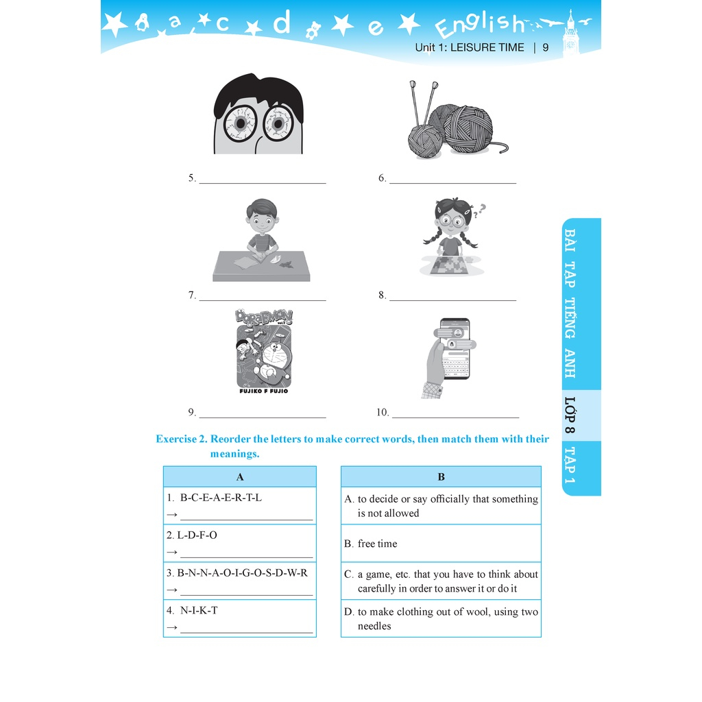 Sách Lớp 8 - GLOBAL SUCCESS - Bài tập tiếng anh lớp 8 Tập 1 - Bùi Văn Vinh-minhthangbooks