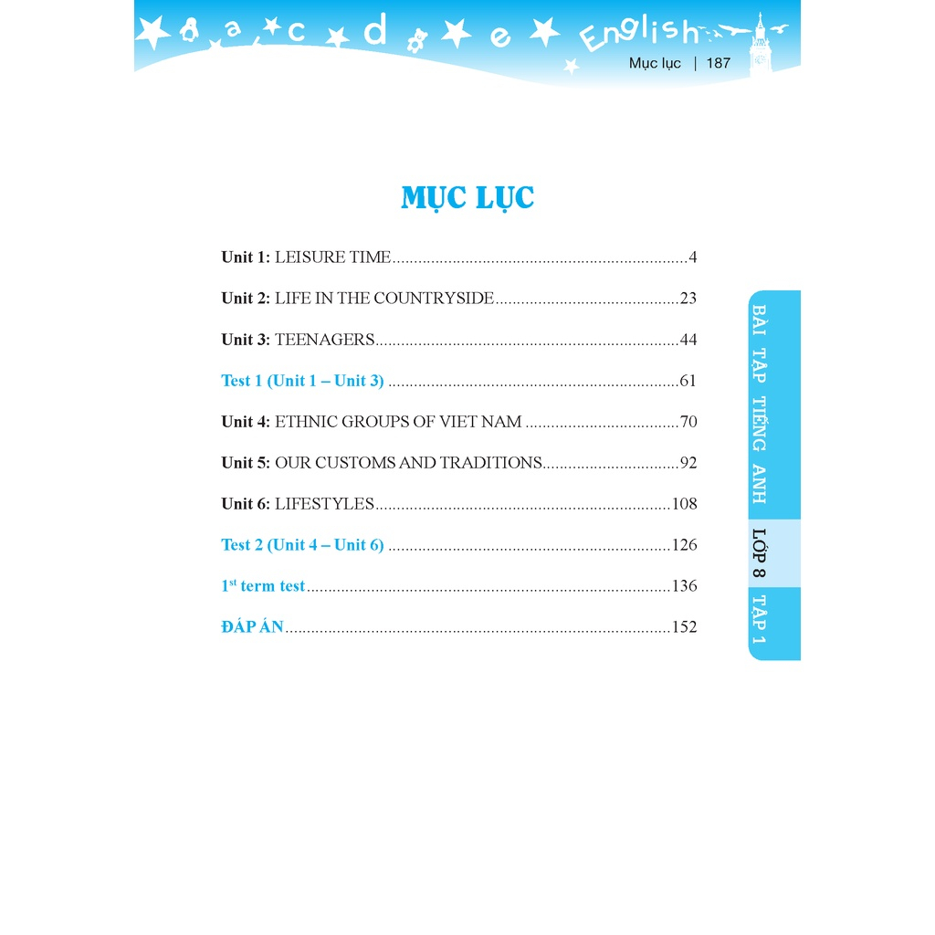 Sách Lớp 8 - GLOBAL SUCCESS - Bài tập tiếng anh lớp 8 Tập 1 - Bùi Văn Vinh-minhthangbooks