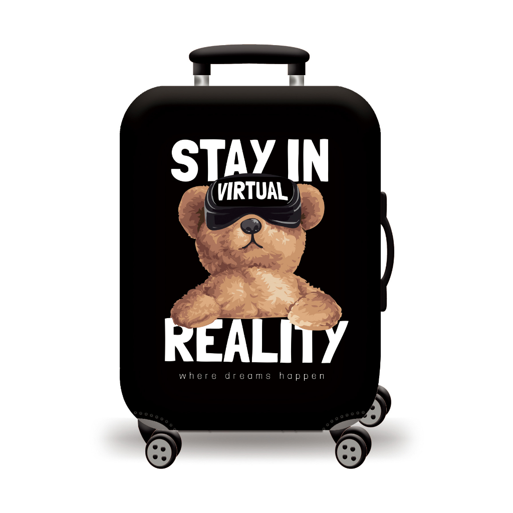 Túi bọc bảo vệ vali-Áo trùm vải thun siêu dai, co giãn 6 chiều- Mickey