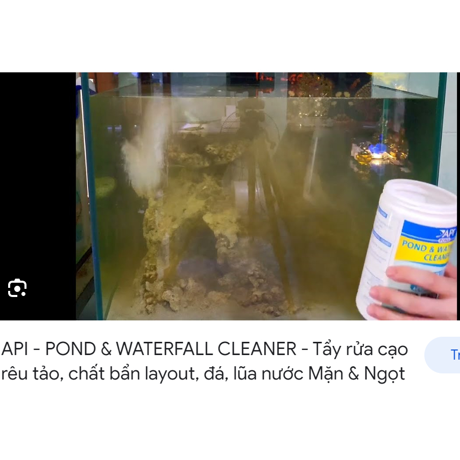 Diệt rêu bám trên thành hồ tảng đá và tầng đáy cho các bể cá và thác nước API POnd waterfall cleaner