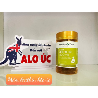 Mầm đậu nành Super Lecithin 1200mg Healthy Care, 100 viên, Úc