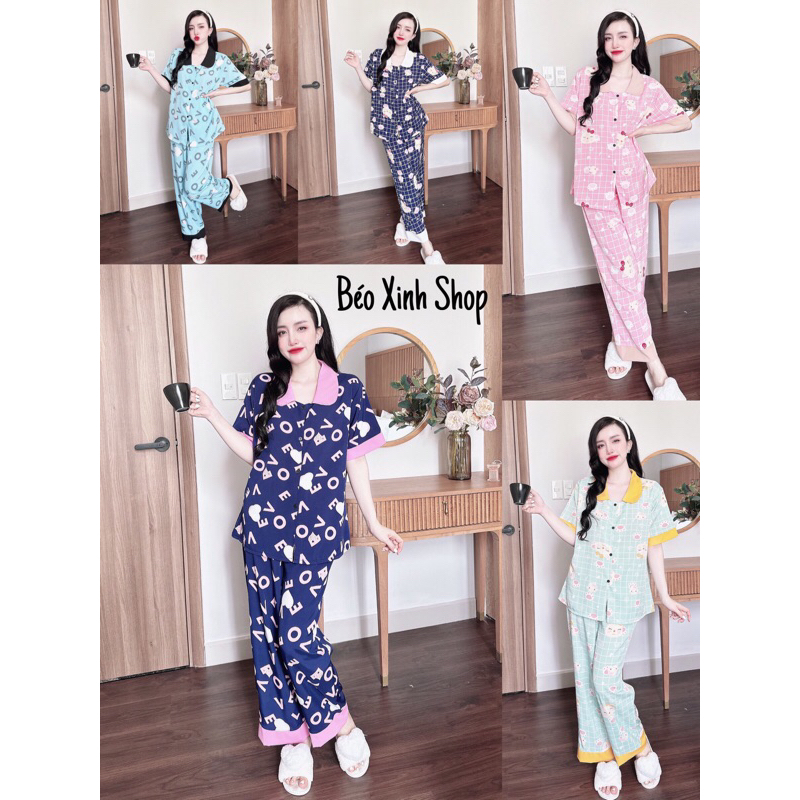 50-100kg Bigsize Cao Cấp Kiểu Dáng Đẹp Vải Satin Lạnh,Lụa Nhật Mặc Cực Thích