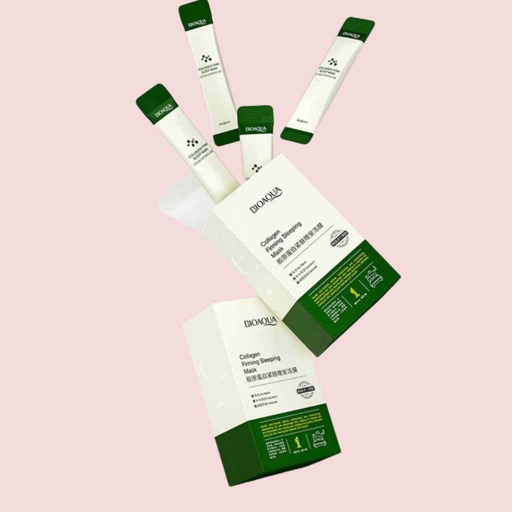 Mặt nạ ngủ Bioaqua collagen MỚI giúp cấp ẩm sâu mang lại làn da căng bóng và tươi sáng2
