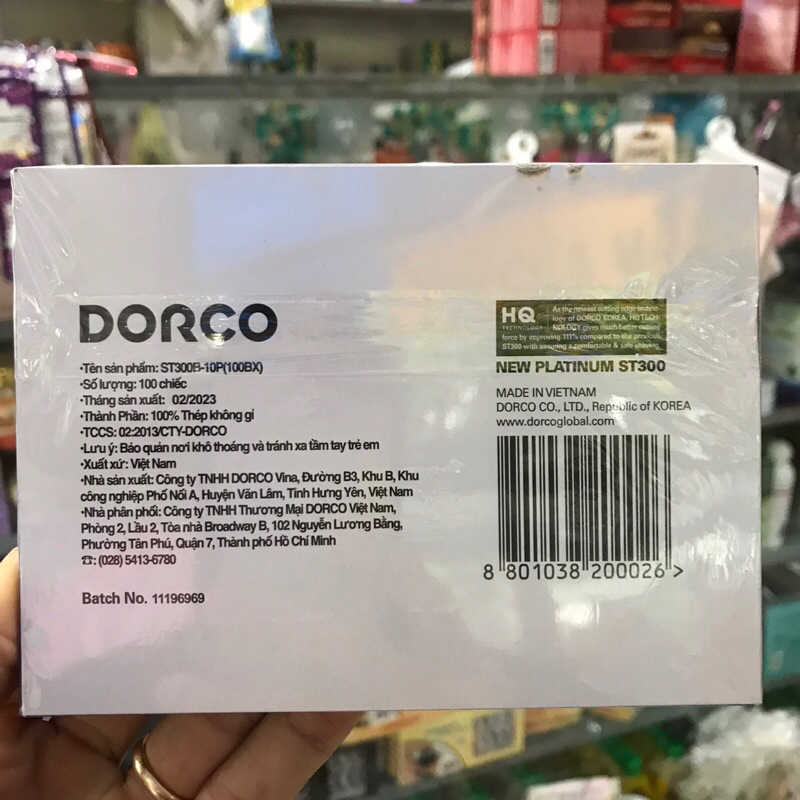 1 Vỉ Lưỡi Lam Dorco St -300 Nhãn Xanh 100 Lưỡi