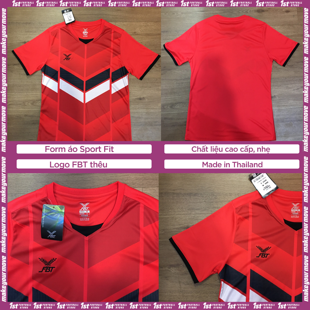 Áo bóng đá mã 12261 - Thương hiệu FBT Thái Lan