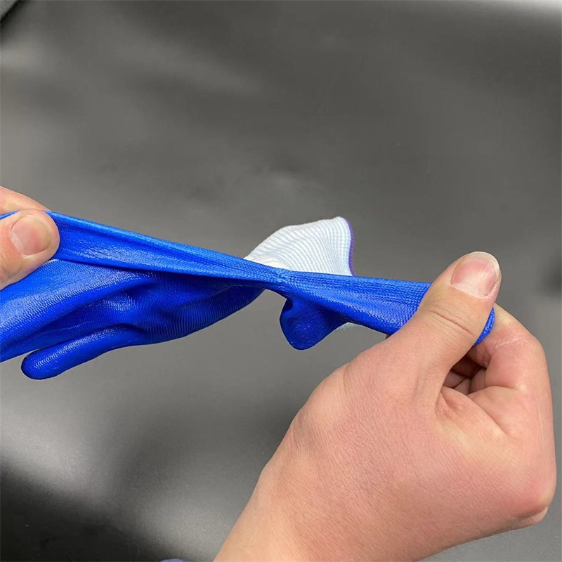 SÉT 10 ĐÔI Găng tay bảo hộ lao động phủ sơn xanh, mã 388, được trang bị cho công nhân bốc xếp hàng hoá, xây dựng...