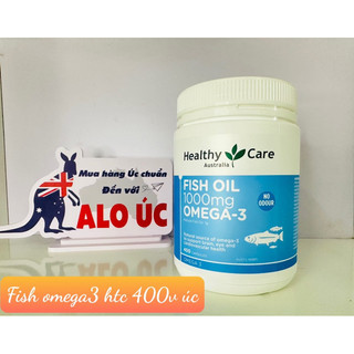 Dầu cá Fish Oil 1000mg Omega 3 Healthy Care, 400 viên - Mẫu mới