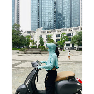 Áo chống nắng mũ lưới trai vành rộng thoáng mát