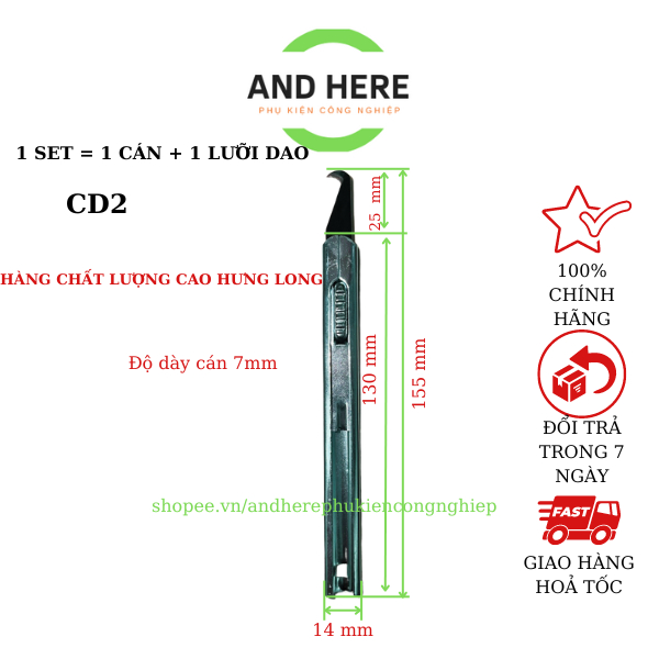 Dao cắt chỉ sợi cán nhựa cán sắt các loại - Hàng chính hãng Hưng Long