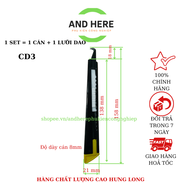 Dao cắt chỉ sợi cán nhựa cán sắt các loại - Hàng chính hãng Hưng Long