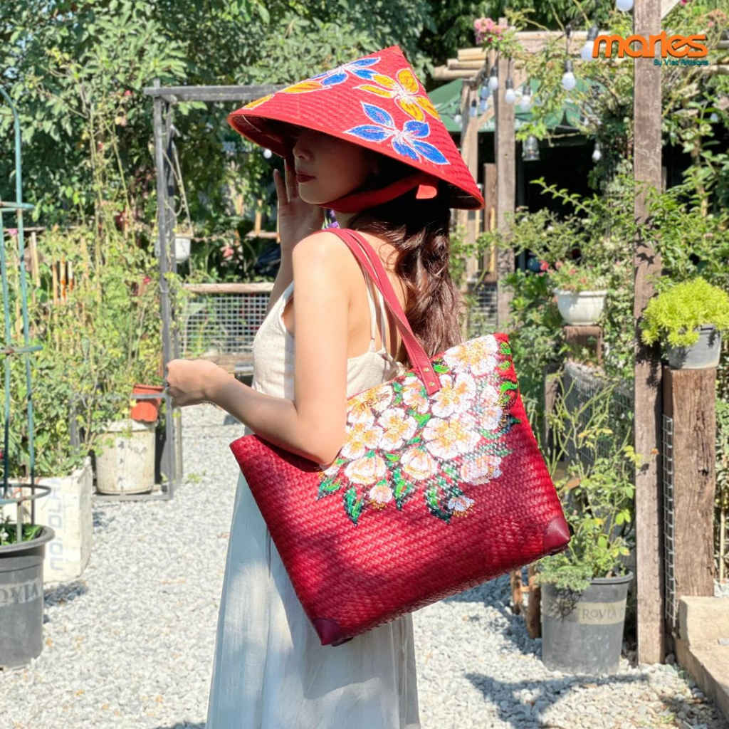 Túi cỏ bàng Maries dáng tote Celinee