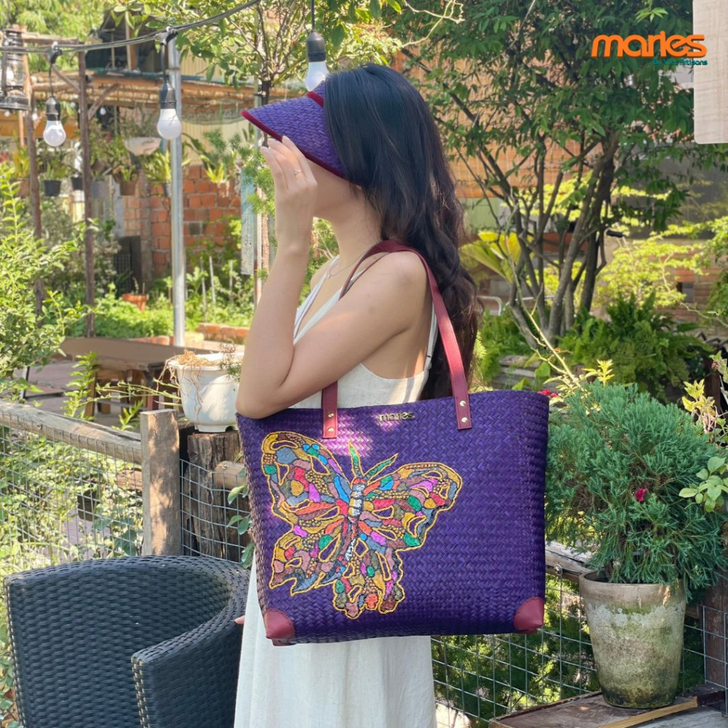 Túi cỏ bàng Maries dáng tote Celinee