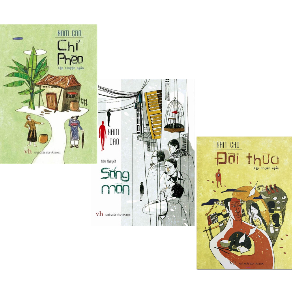 Sách - Bộ 3 tác phẩm của nhà văn Nam Cao: Chí Phèo + Đời Thừa + Sống Mòn - ML-VHVN02
