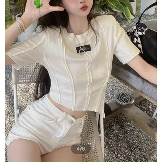 Áo kiểu nữ dáng croptop siêu xinh T105