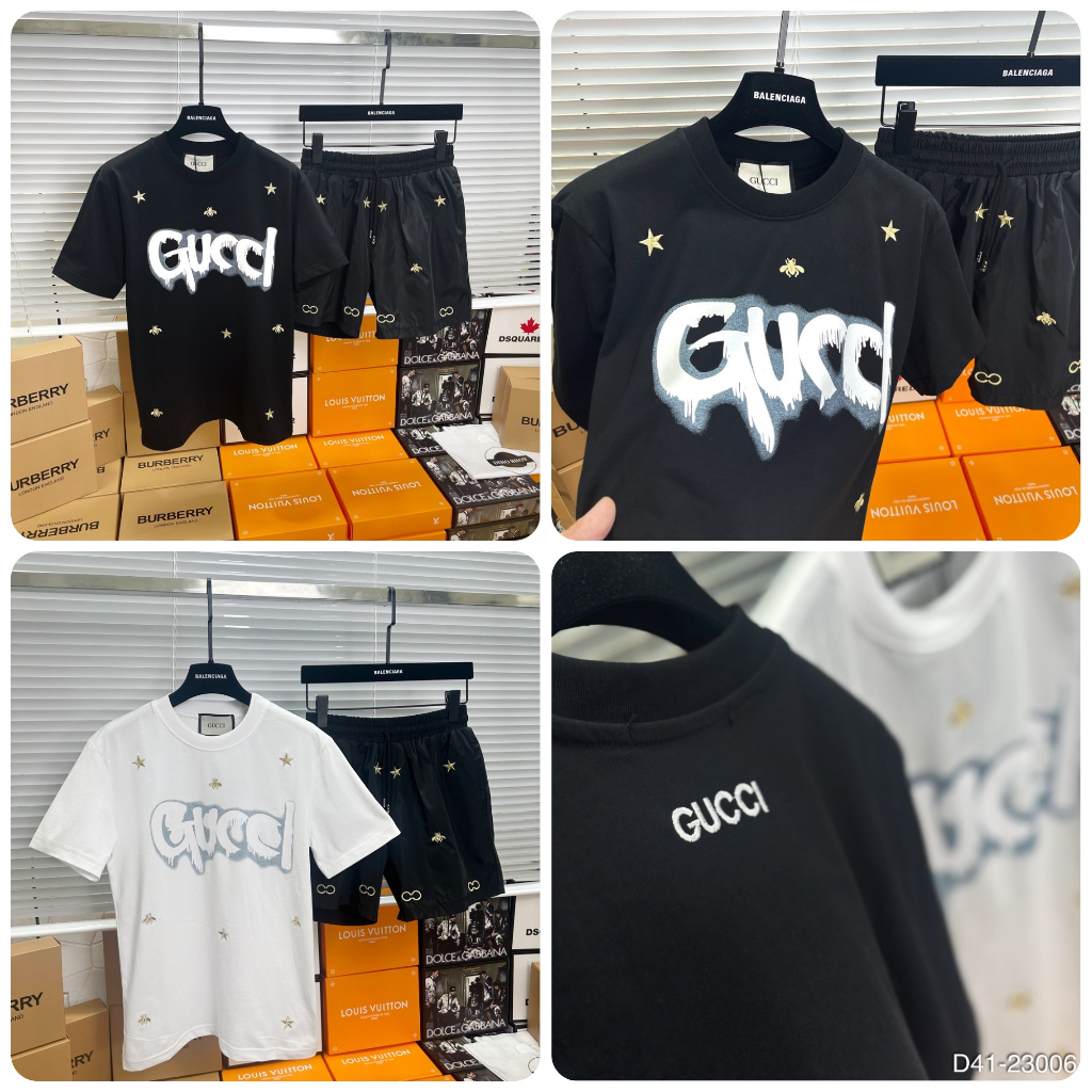 Bộ GC Nam In Logo Chữ Siêu Đẹp - Bộ GC Nam Thêu Sticker Siêu Nét