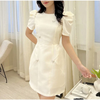 Đầm dự tiệc, đầm công sở tay bồng đính kèm tag đá siêu xinh Lolita Dress