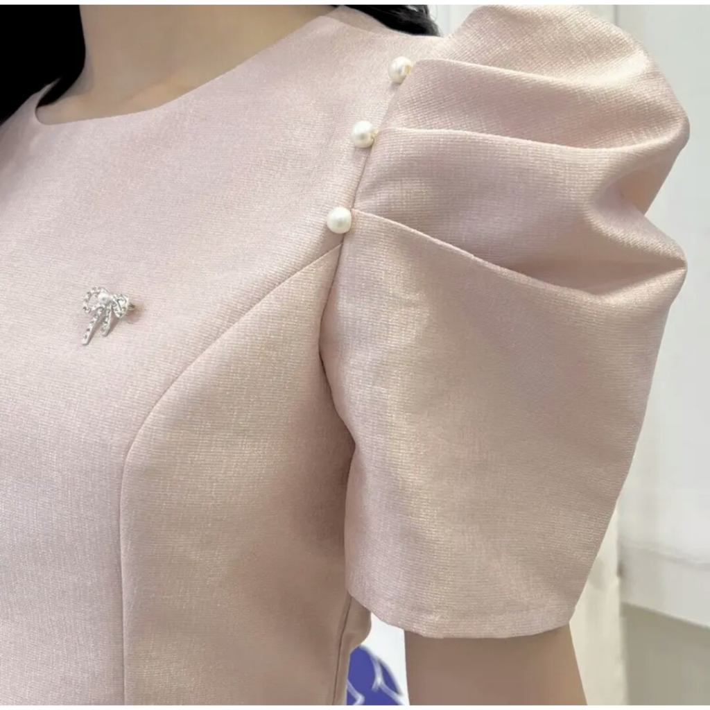 Đầm dự tiệc, đầm công sở tay bồng đính kèm tag đá siêu xinh Lolita Dress