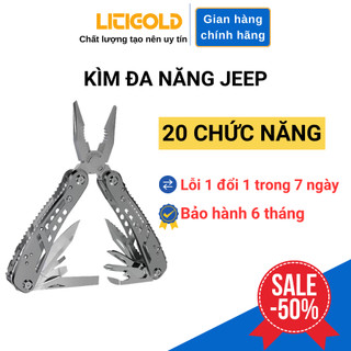 Kìm Đa Năng Jeep LTG-1599 Chính Hãng - Làm Từ Thép Không Gỉ, Nhiều Chức Năng 13 Trong 1 - Litigold