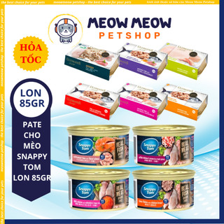 Pate Snappy Tom Premium và Ultimates LON 85GR. Pate cho mèo Snappy Tom dinh dưỡng.