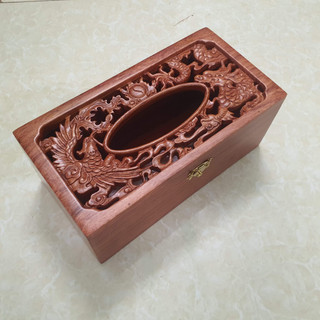 Hộp Khăn Giấy Gỗ Hương Long Phụng Cao Cấp, Hàng chất lượng cao